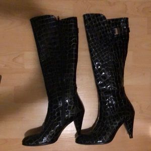 Never worn Italian Patent Leather boots